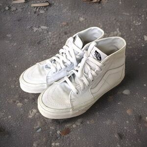 Vans Sk8 canvas high tops, women’s size 7.5